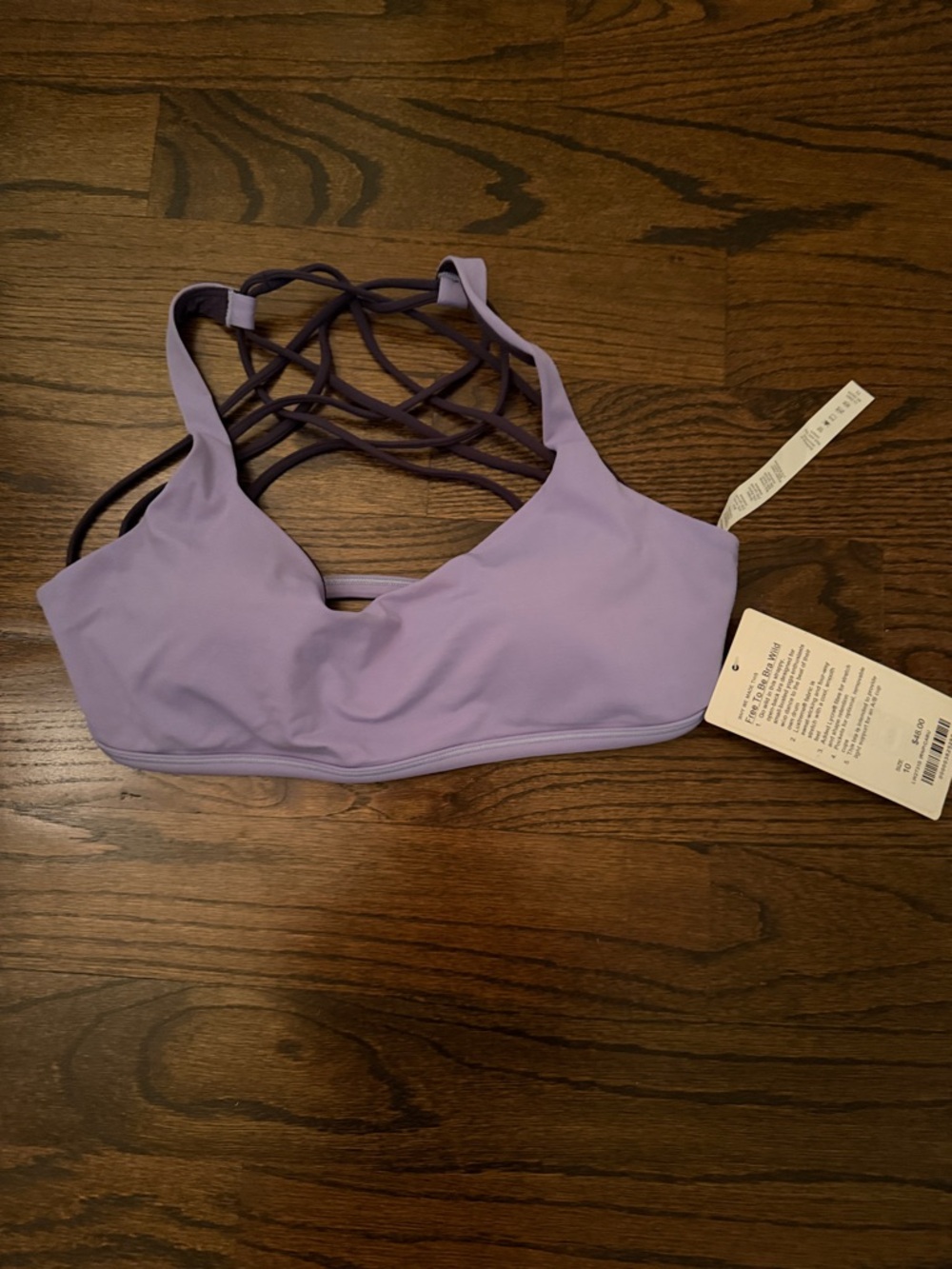 lululemon athletica Lavender Strappy Sports Bra